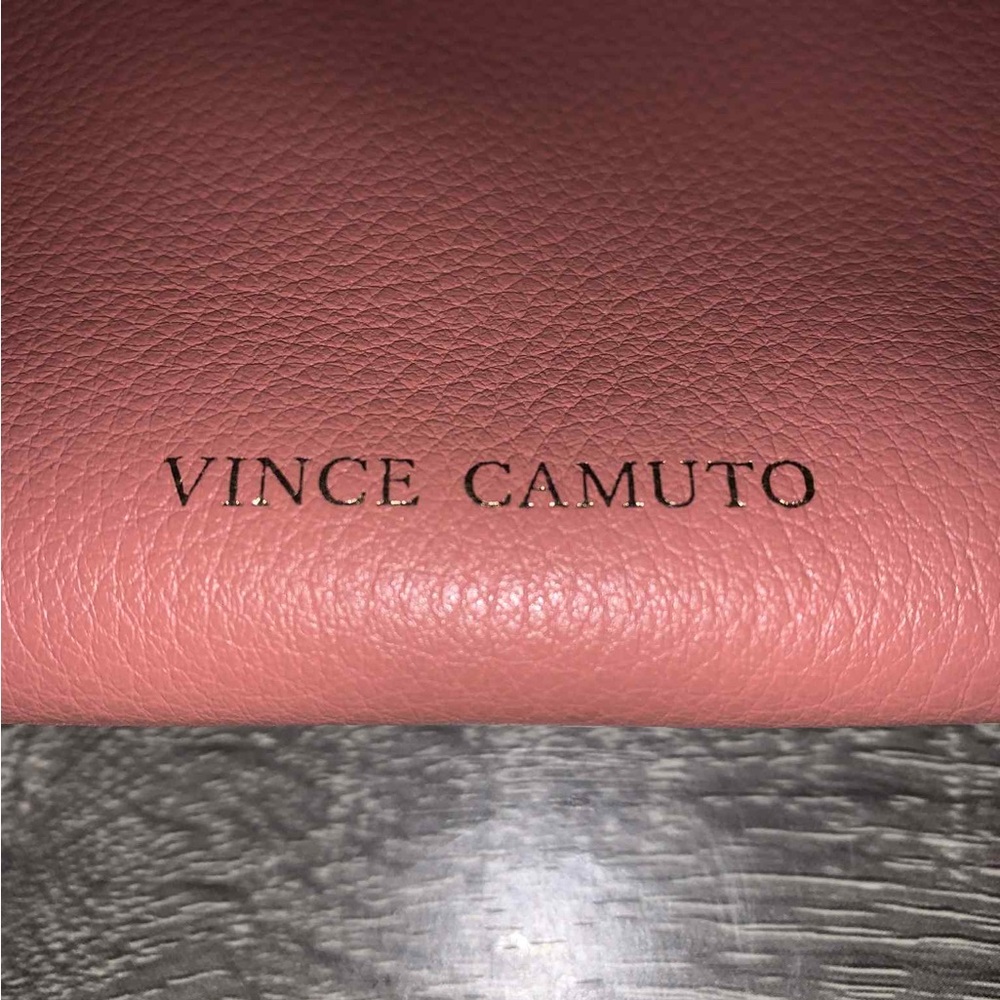 Vince Camuto Pink Pebbled Leather Crossbody Bag